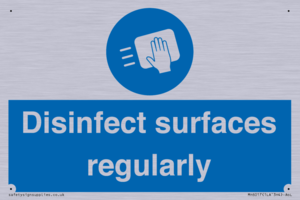 Disinfect surfaces regularly